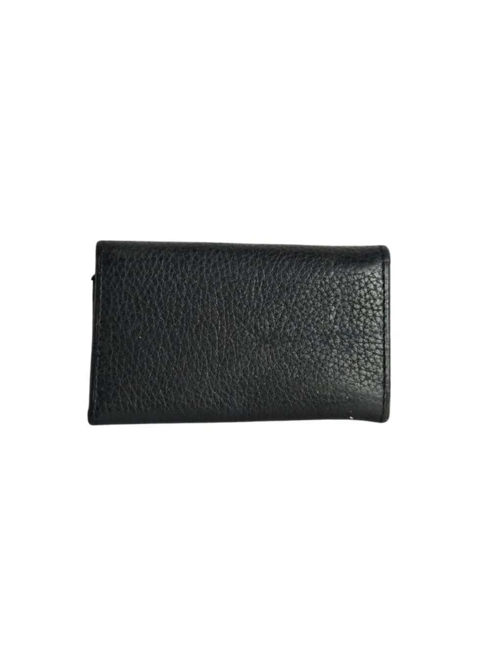 Genuine Leather Men's Black Key Case Keychain Wallet 6 Key Hooks PURITAN New